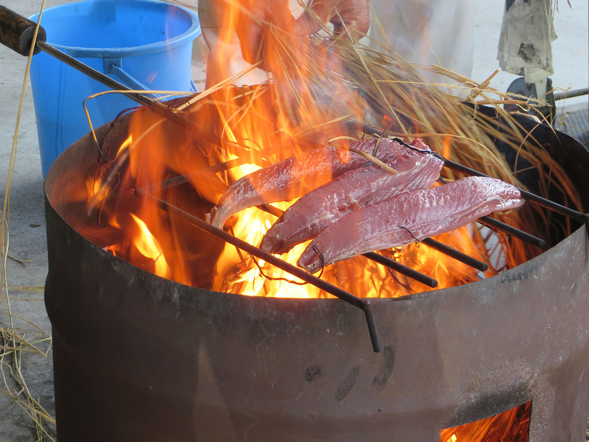 Katsuo no tataki (seared bonito) experience