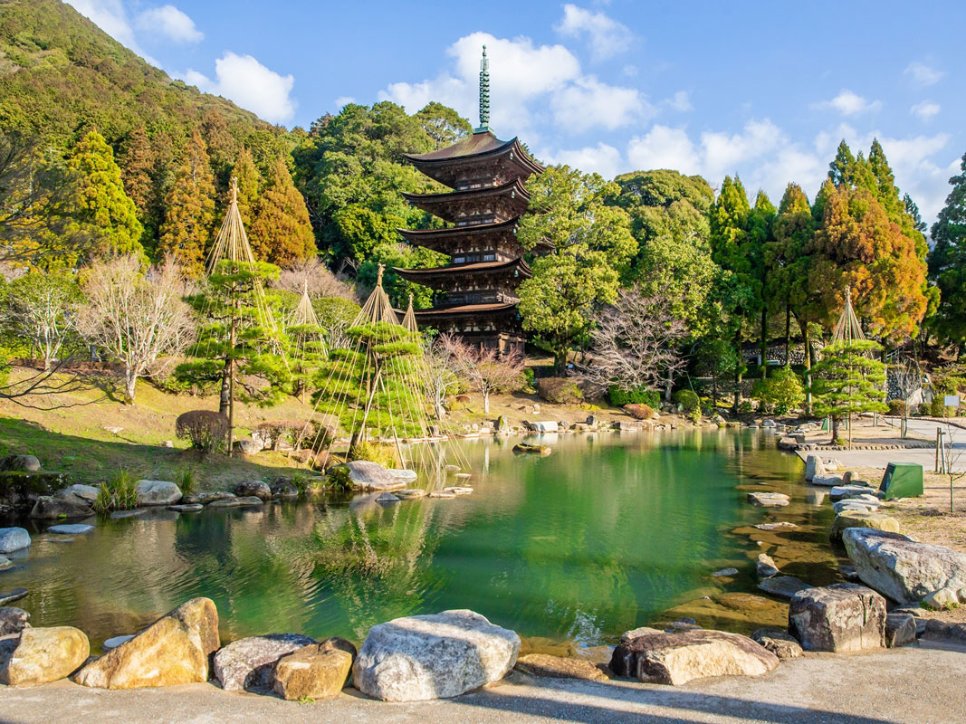 National Treasure Ruriko-ji Five Storey Pagoda